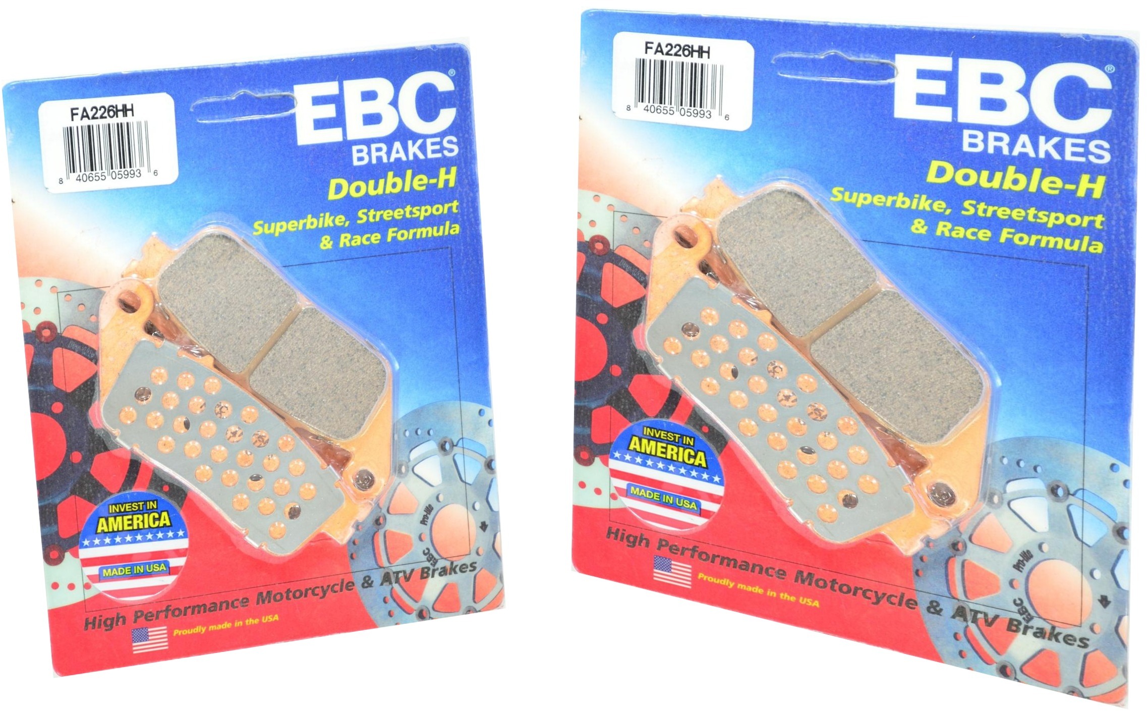 Sintered Double-H Brake Pads Front Set - Click Image to Close