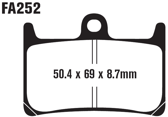 Standard Organic Brake Pads Front Set - Yamaha - Click Image to Close