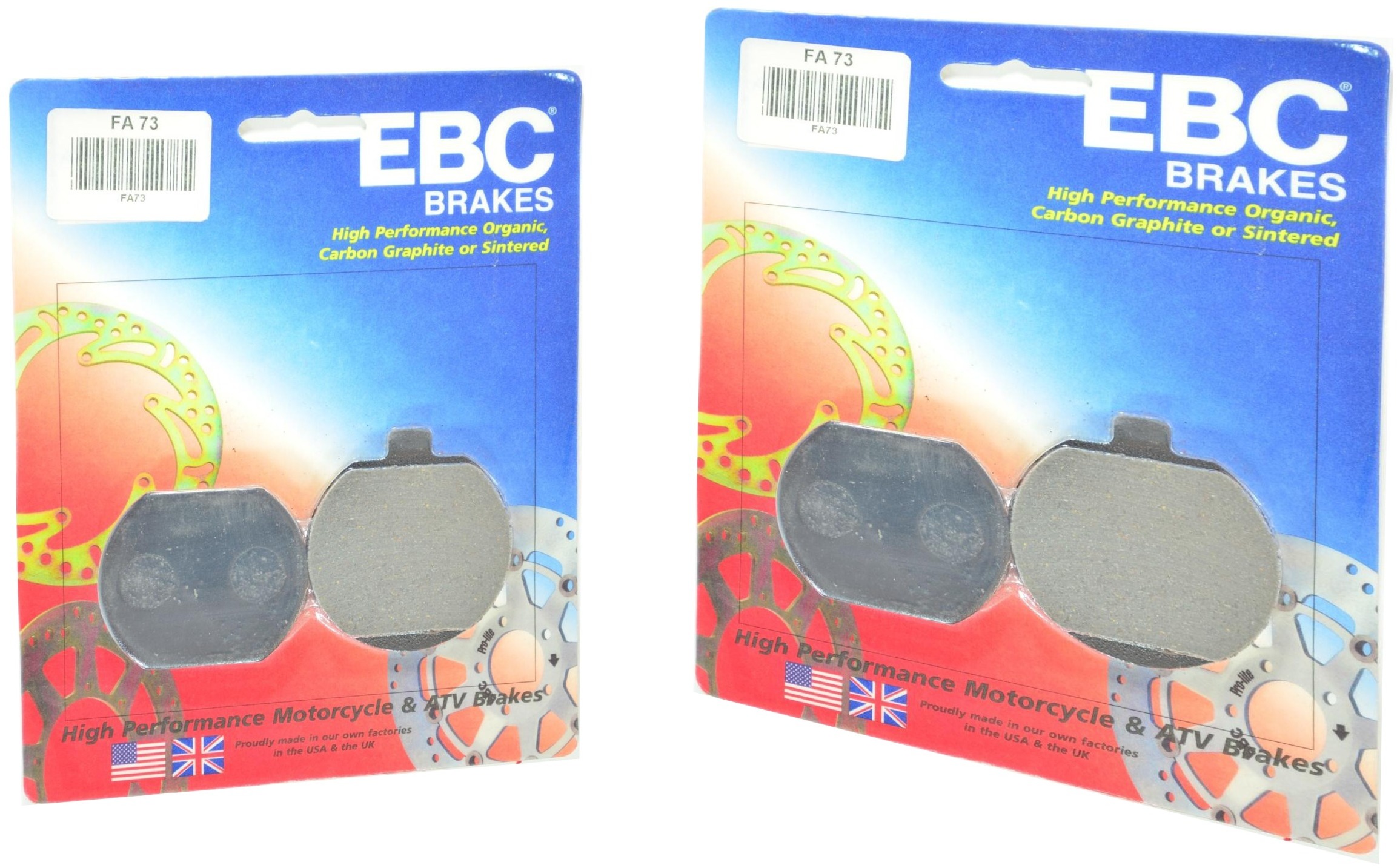 Standard Organic Brake Pads Front Set - Click Image to Close