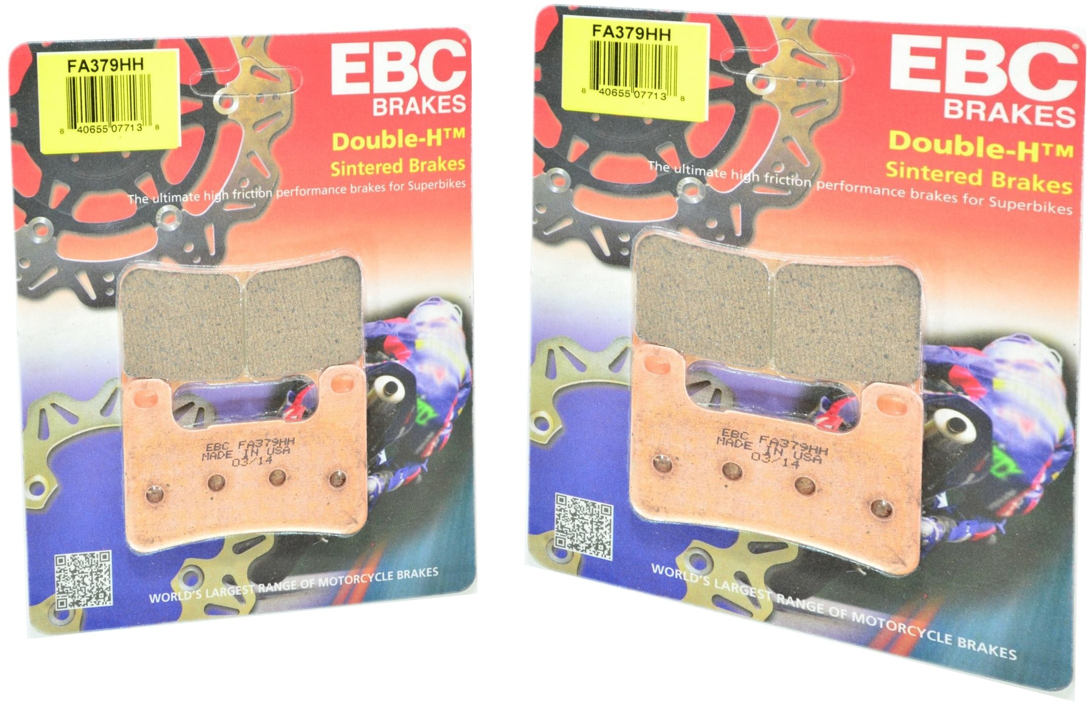 Sintered Double-H Front Brake Pad Set - Click Image to Close