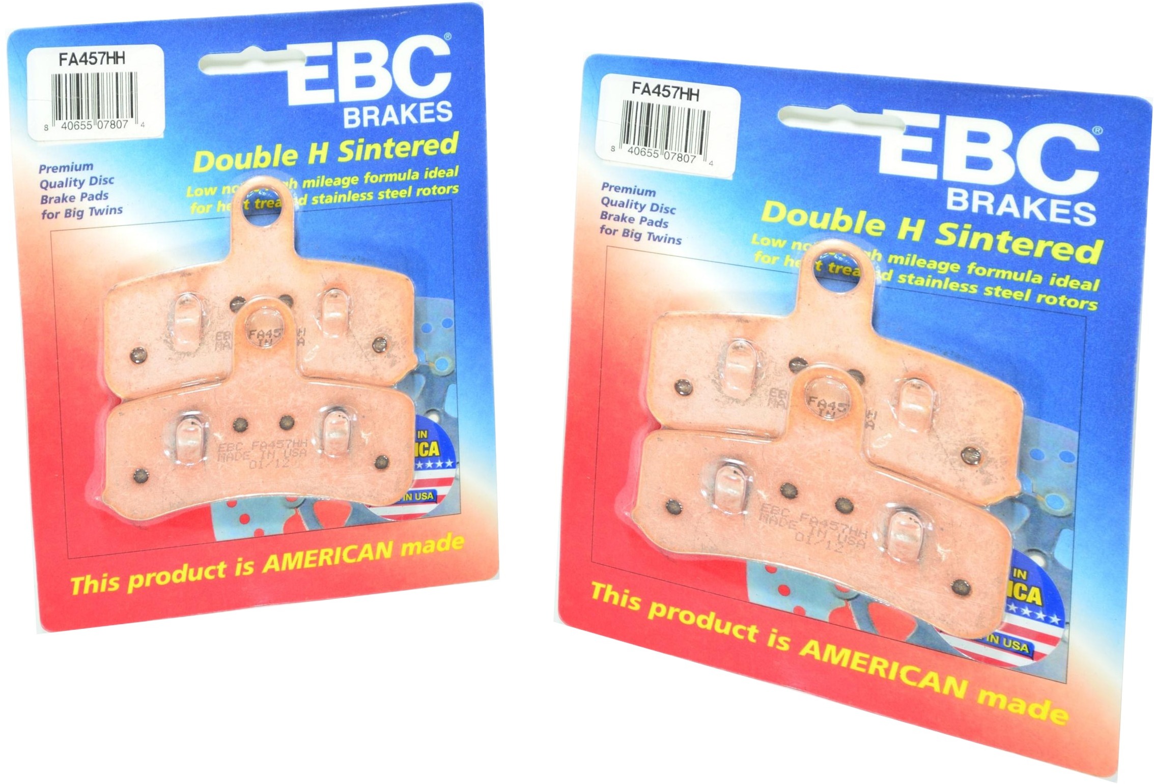 Sintered Double-H Brake Pads Front Set - Click Image to Close