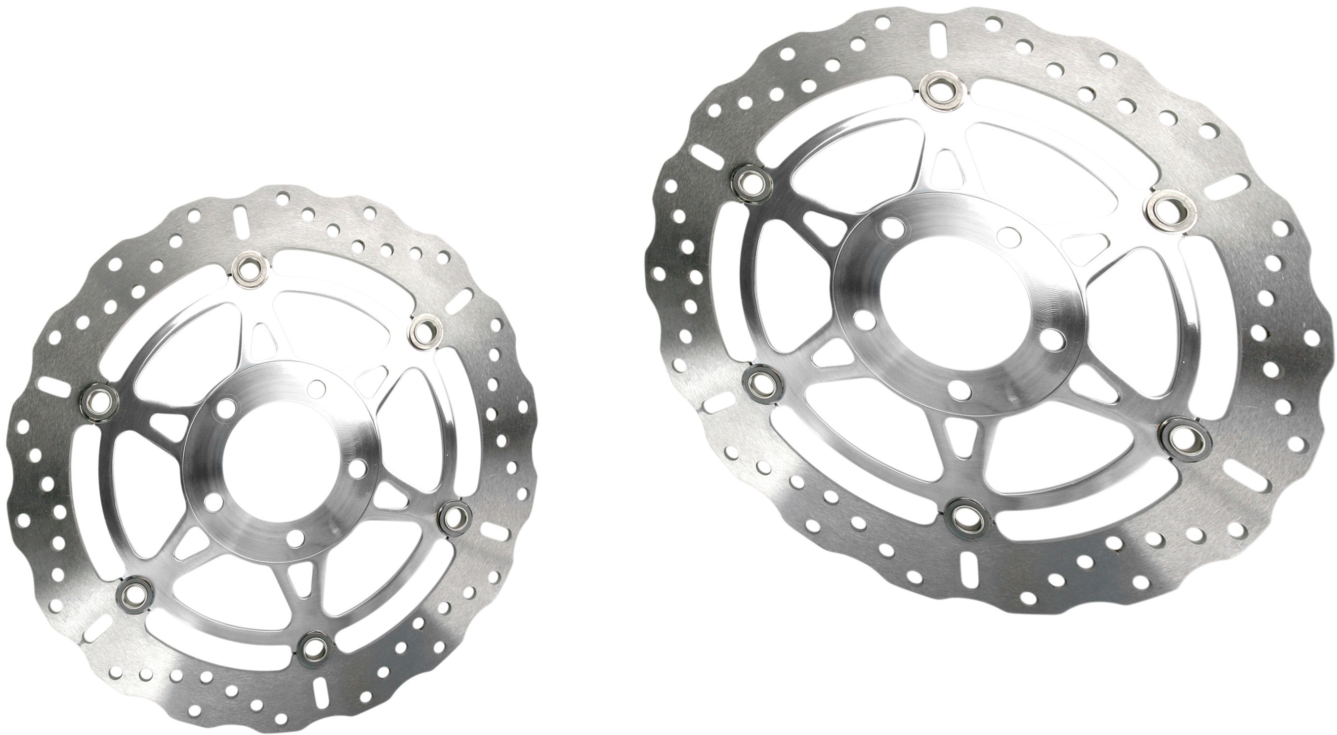 Polished Brake Rotor Front Set - Click Image to Close