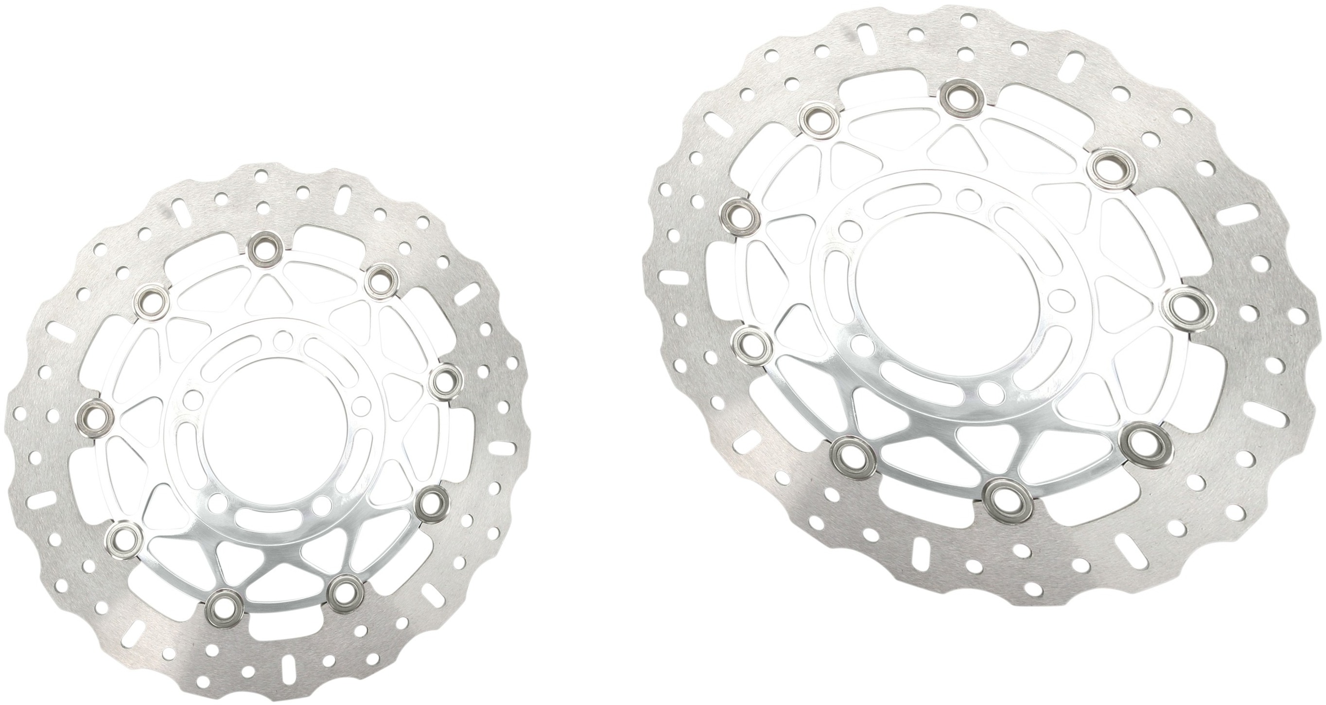 Polished Brake Rotor Front Set - Click Image to Close