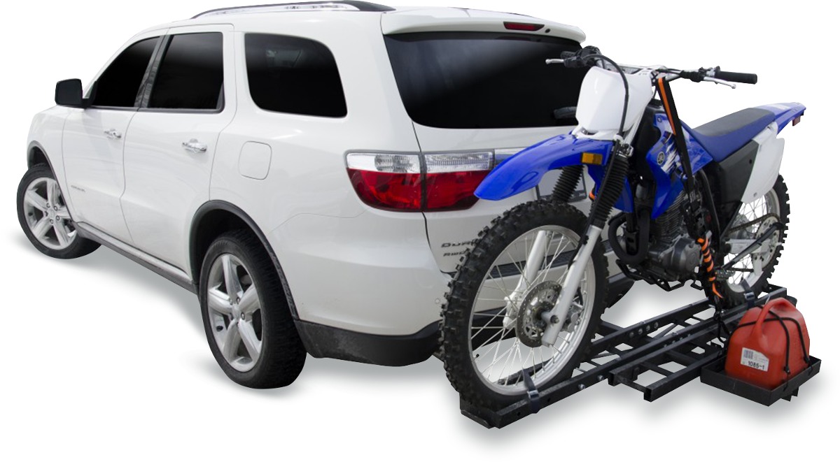 Trailer-Hitch / 2" Receiver Mounted Motorcycle Carrier - Click Image to Close