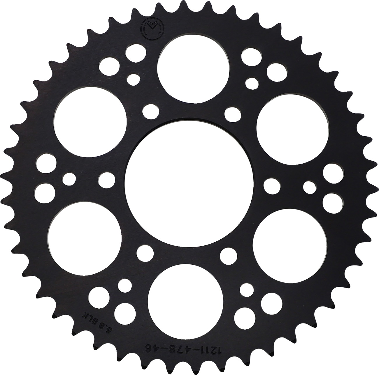 Moose Rear 520 Aluminum Sprocket 46T Black For Kawasaki KLE650 Versys - Rear 520 46T sprocket For Kawasaki KLE650 Versys - Click Image to Close