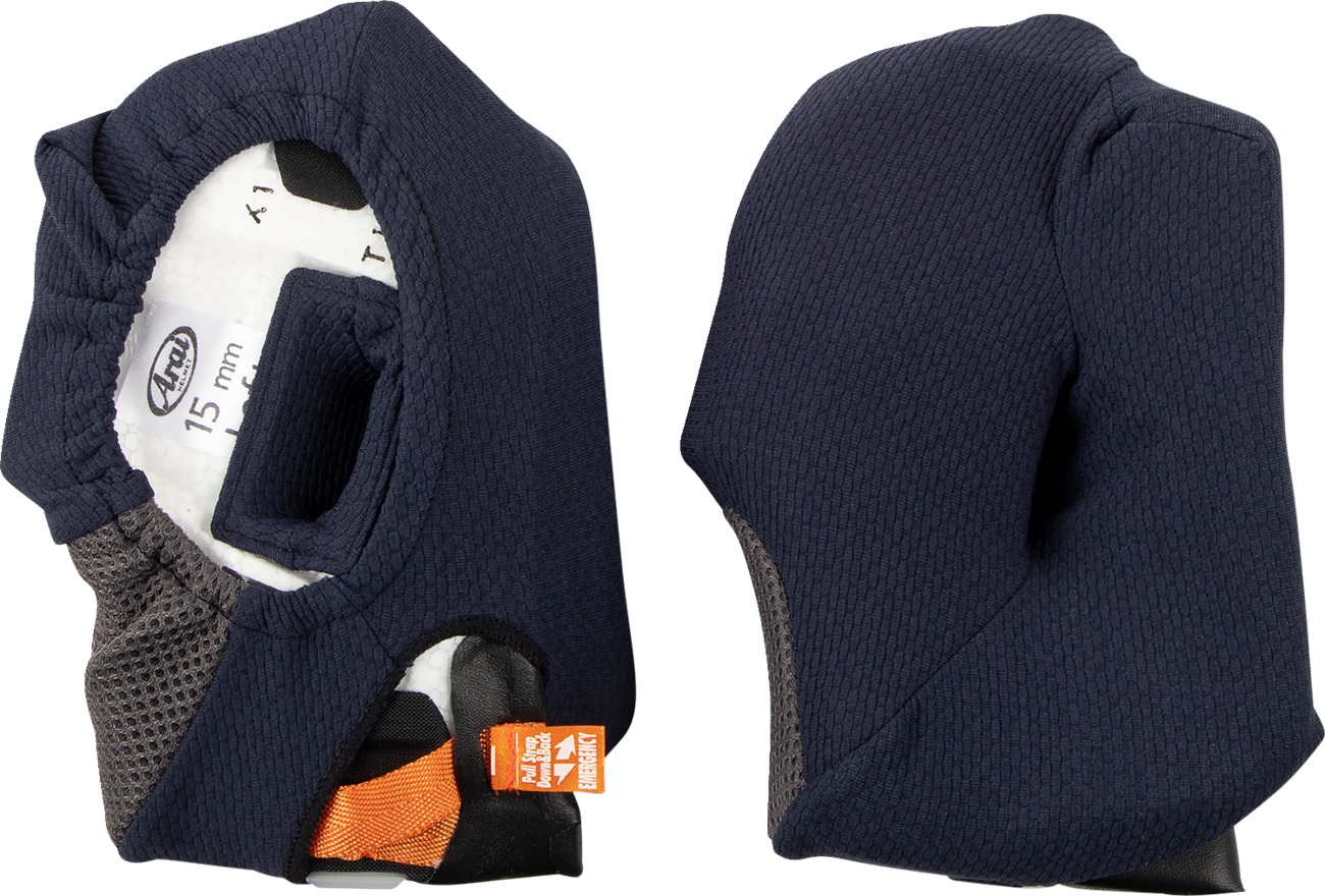 Arai Cheek Pads 15mm Adult For Corsair-X Quantum-X Signet-X Helmets - 15mm cheek pads for Arai Corsair-X, Quantum-X, Signet-X - Click Image to Close