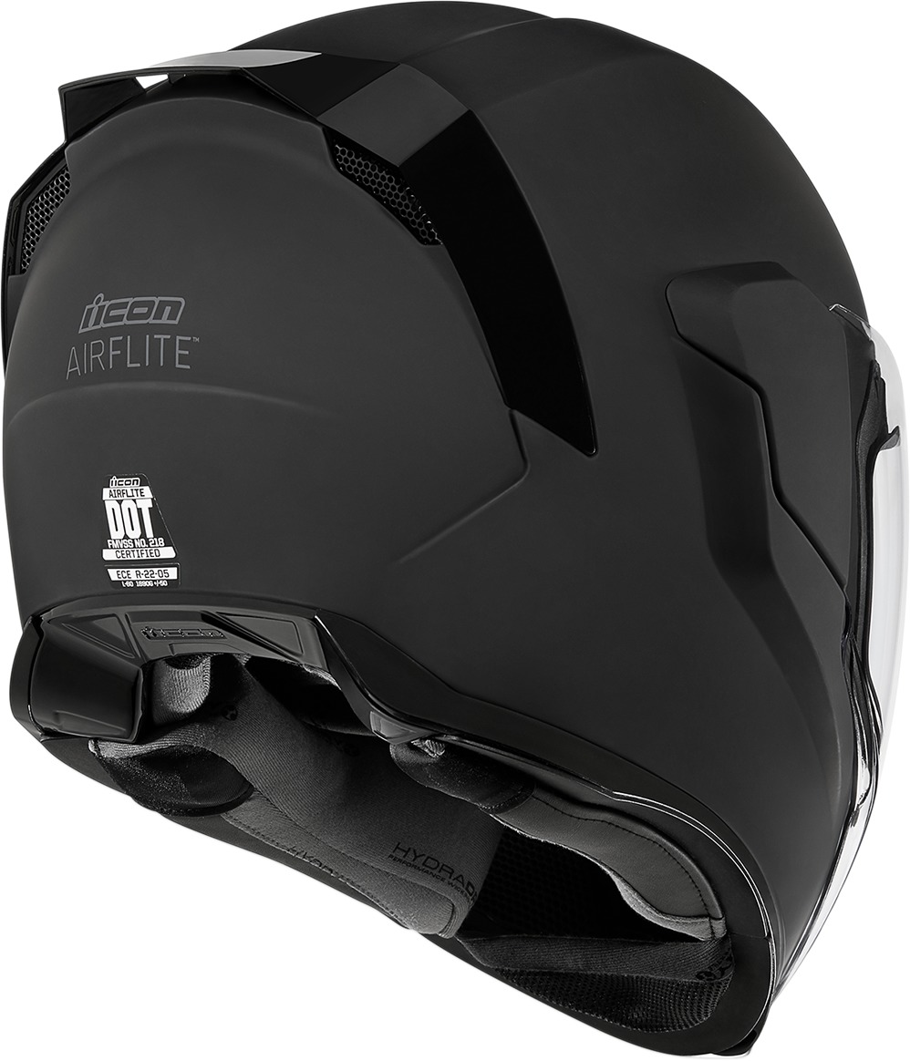 Airflite Full Face Helmet - Rubatone Black Medium - Click Image to Close