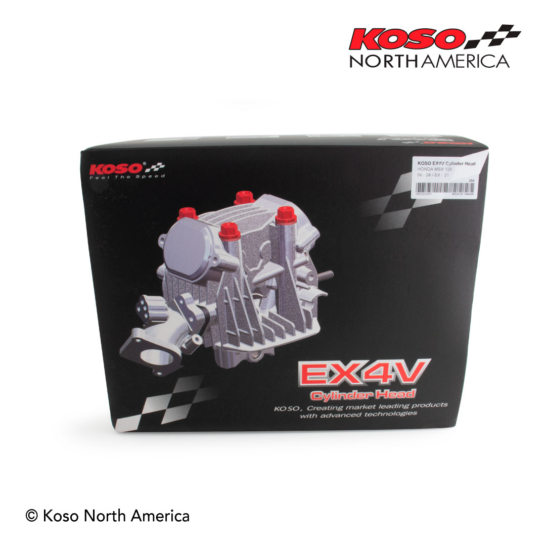 170cc Big Bore V4 Complete Head Kit - For Honda Grom & Monkey - Click Image to Close