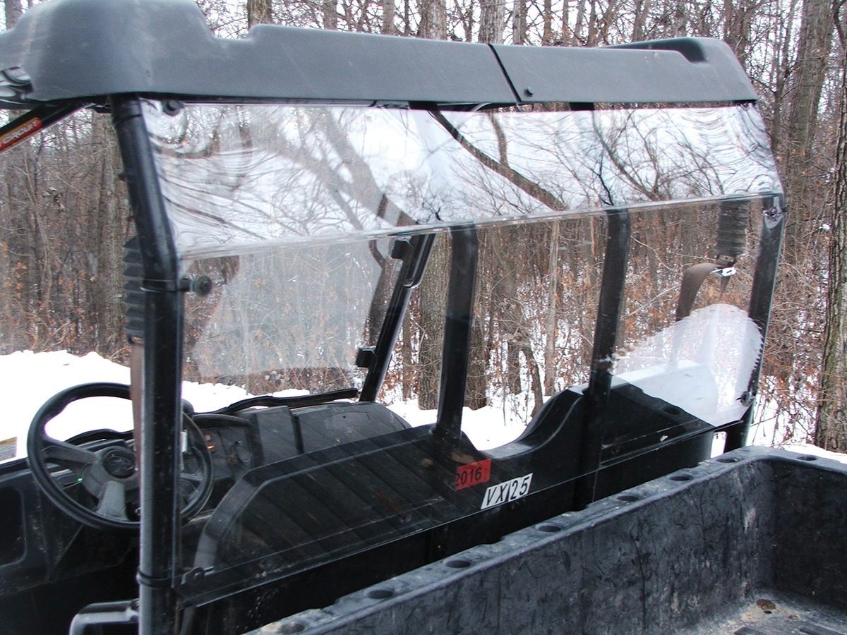 Moose Offroad Rear Back Panel Clear For Polaris Ranger 800/500 Mid-Size EFI - Click Image to Close