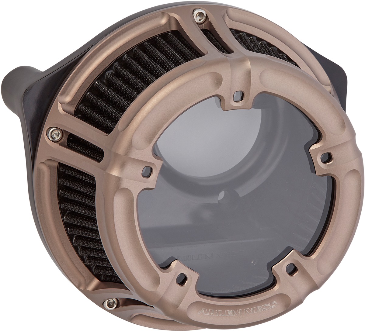 Arlen Ness Method Clear Sucker Air Cleaner Kit - Titanium - Click Image to Close
