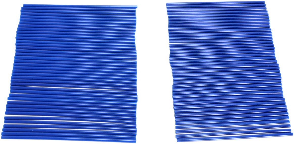 Blue Spoke Covers - 80 Pack - 40 Front & 40 Rear For MX Bikes - Click Image to Close