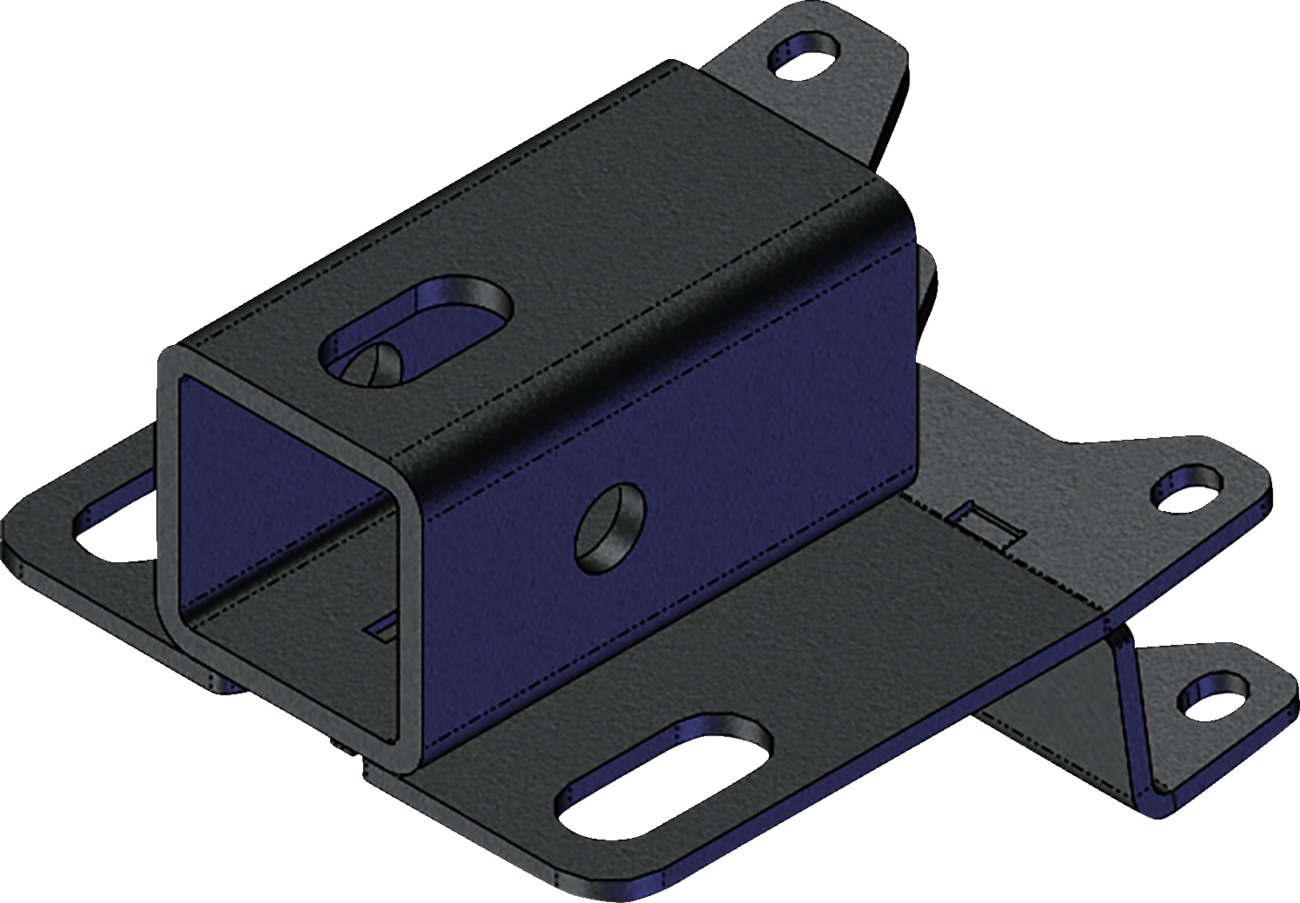 KFI 2" Rear Receiver Hitch Black Fits 02-24 Honda TRX520 Recon - Click Image to Close