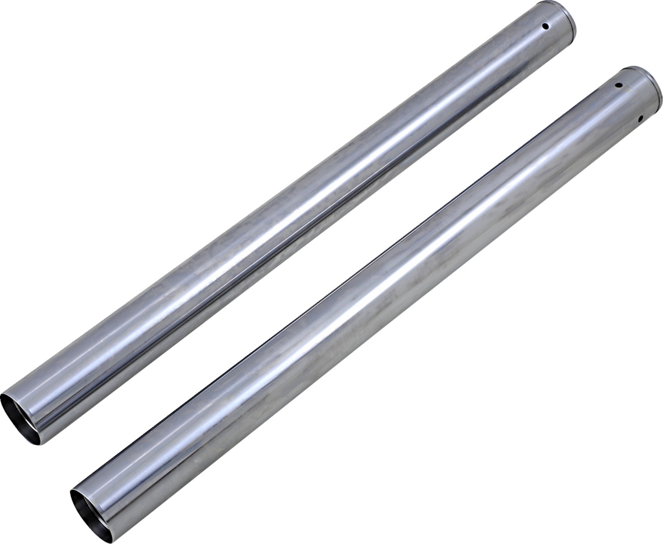 Drag Specialties Fork Tubes Chrome 41mm Pair For Harley Electra Glide - 41mm chrome fork tubes For Harley Electra Glide - Click Image to Close