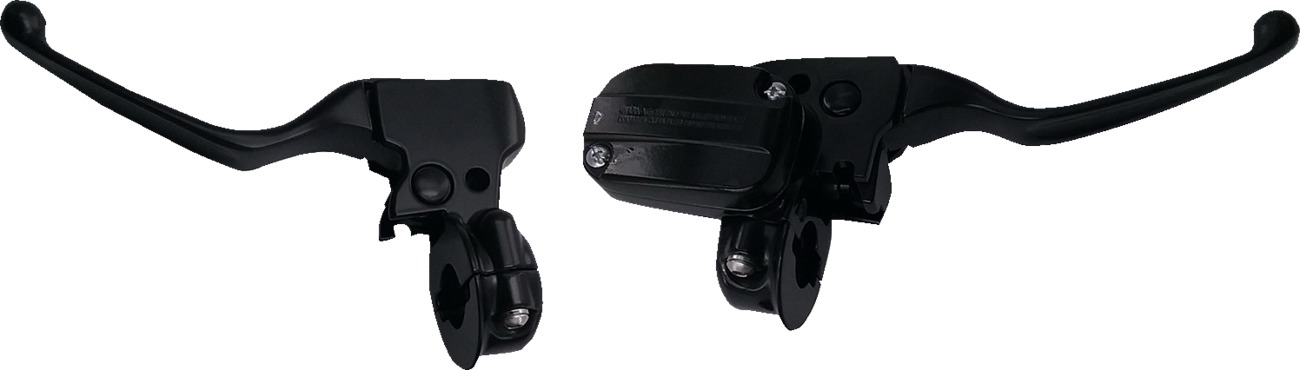 Drag Specialties Handlebar Control Kit Mechanical Matte Black For Harley-Davidson - Click Image to Close