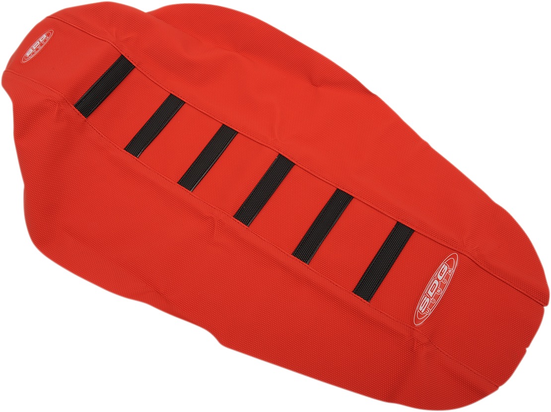 6-Rib Water Resistant Seat Cover Black/Red - For 17-18 Honda CRF450R/X - Click Image to Close