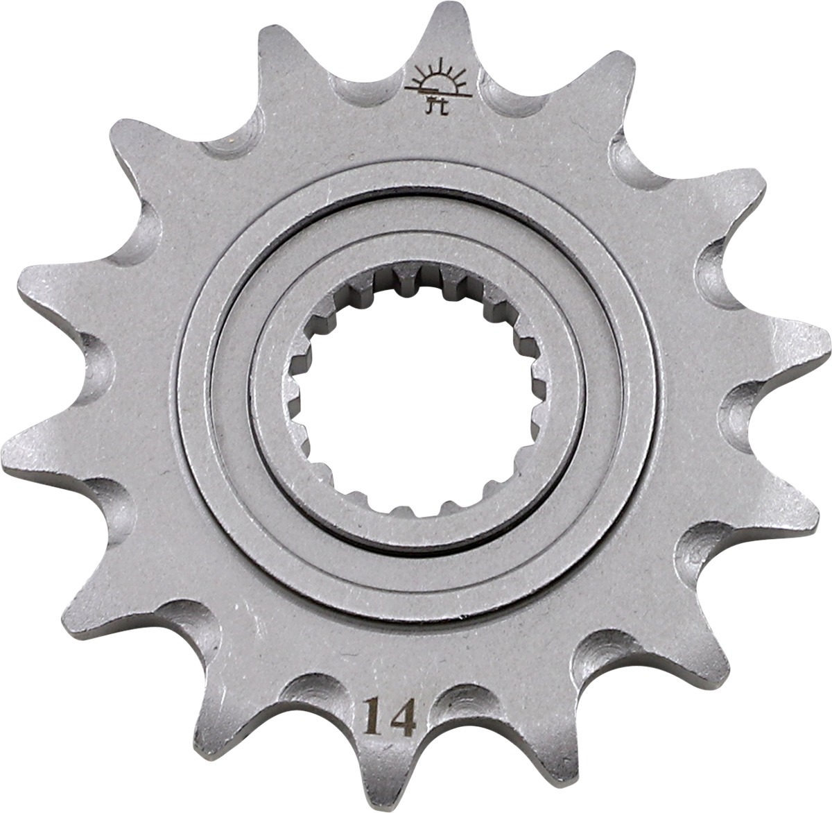 Front Steel Countershaft Sprocket Self Cleaning - 14 Tooth 520 - Click Image to Close