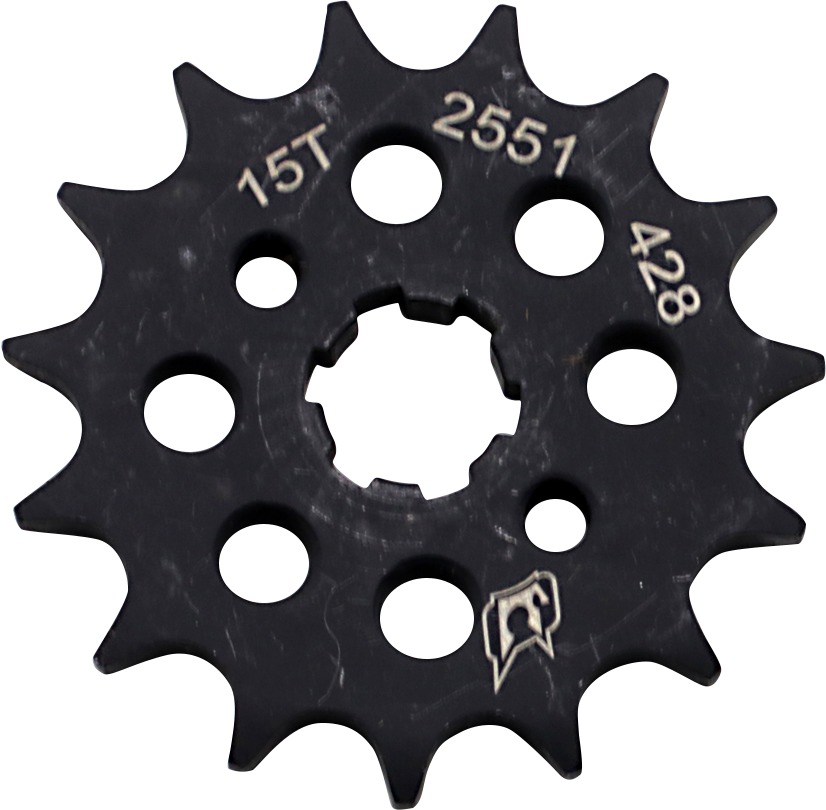 Driven 520 Steel Front Sprocket 15T Black For 14-20 Honda Grom/Monkey - Click Image to Close