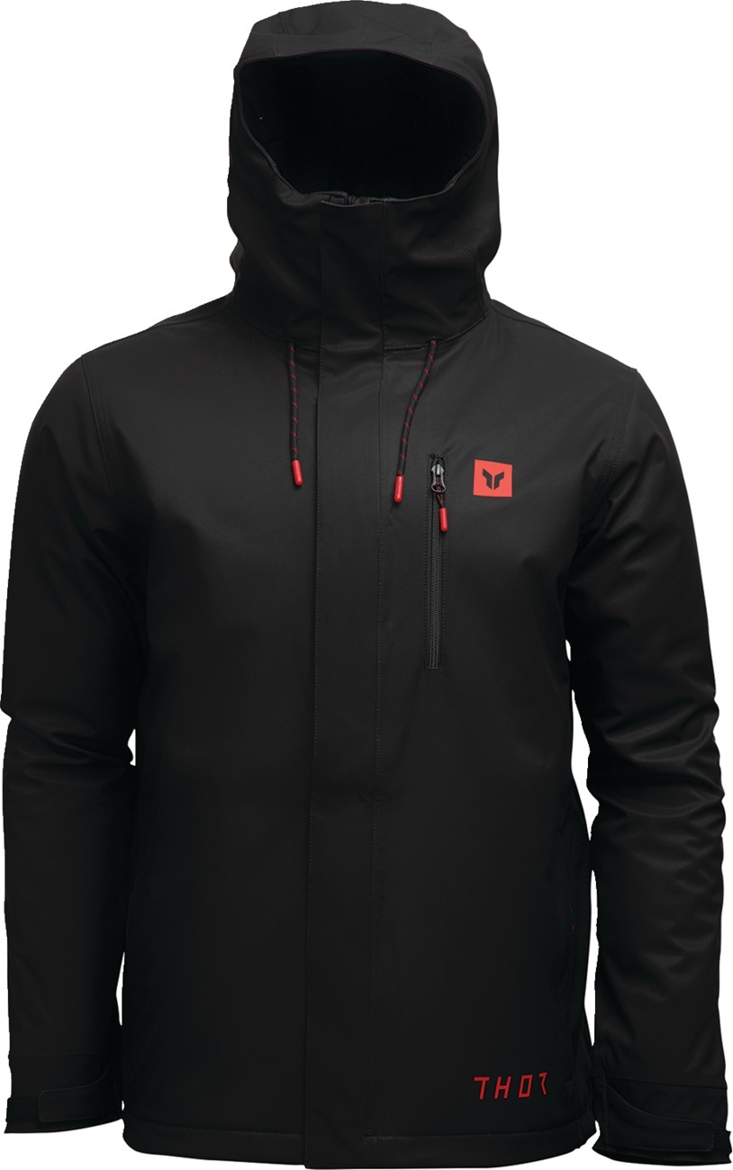 Thor Heavyweight Tour Jacket Black Men's Small - Insulated, water-resistant jacket for men, size S - Click Image to Close