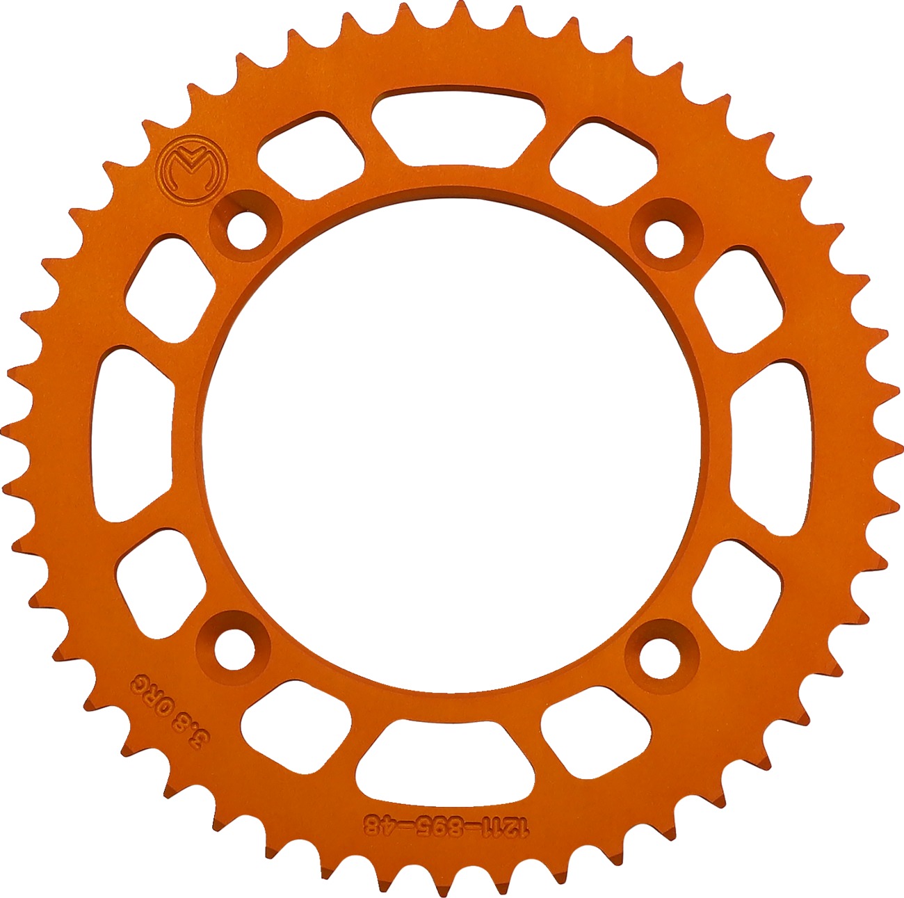 Moose Offroad Rear Aluminum Sprocket 48T Orange For KTM/Husqvarna 85/105 - 48T orange rear sprocket for KTM/Husqvarna 85/105 - Click Image to Close
