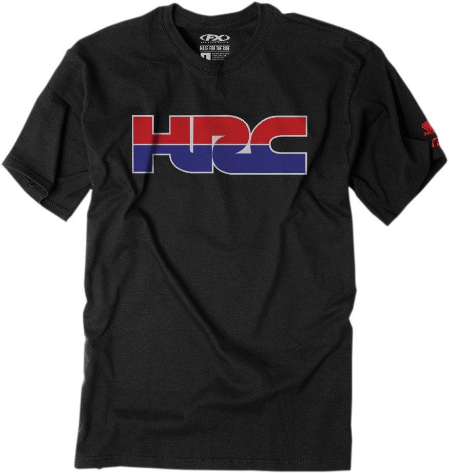 Factory Effex Men's Honda HRC Tee Black Size L - Click Image to Close