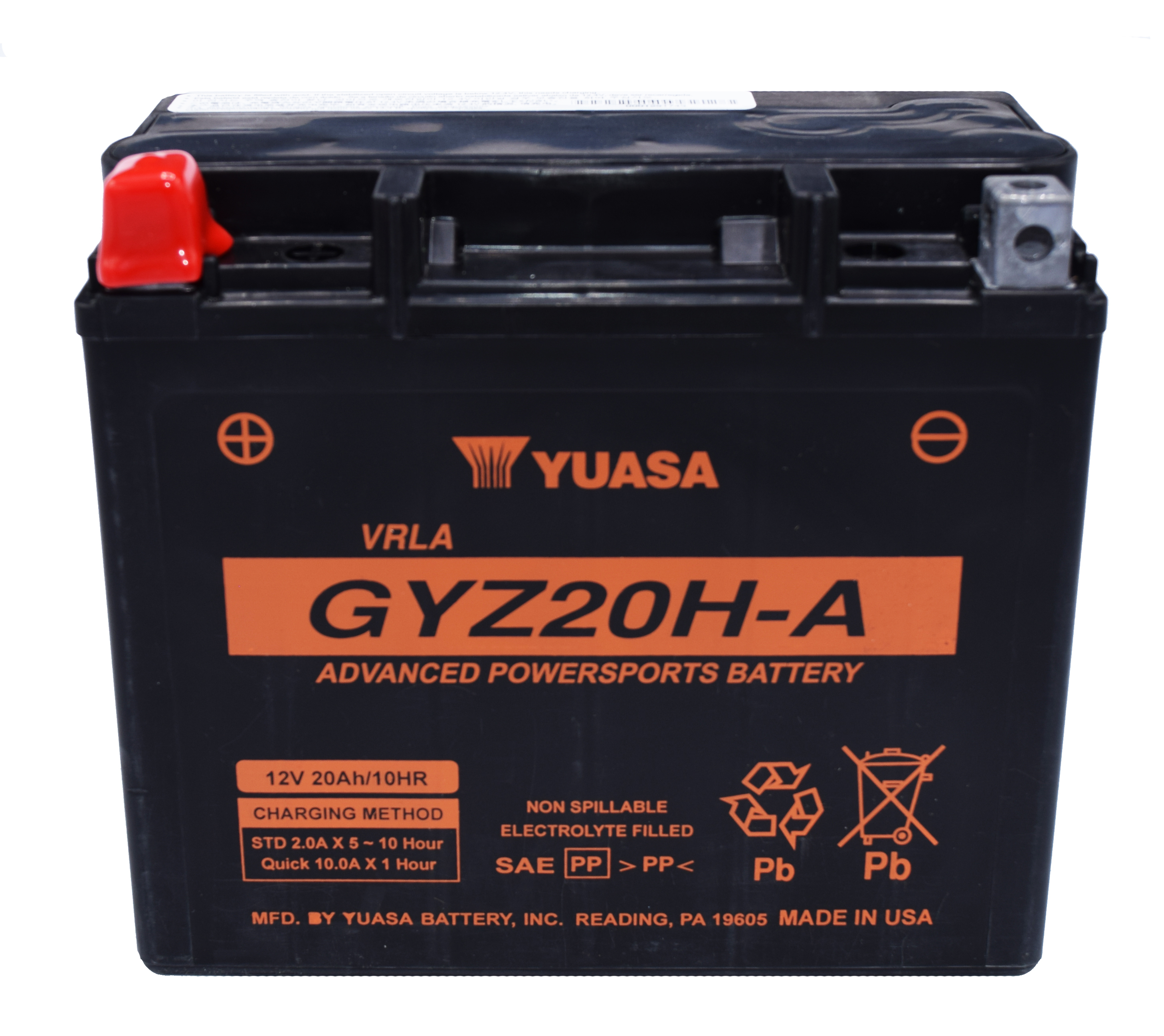 GYZ20H-A Factory-Activated AGM Maintenance-Free Battery - For 2019+ Honda Talon 1000R & 1000X 2/4 Seaters - Click Image to Close