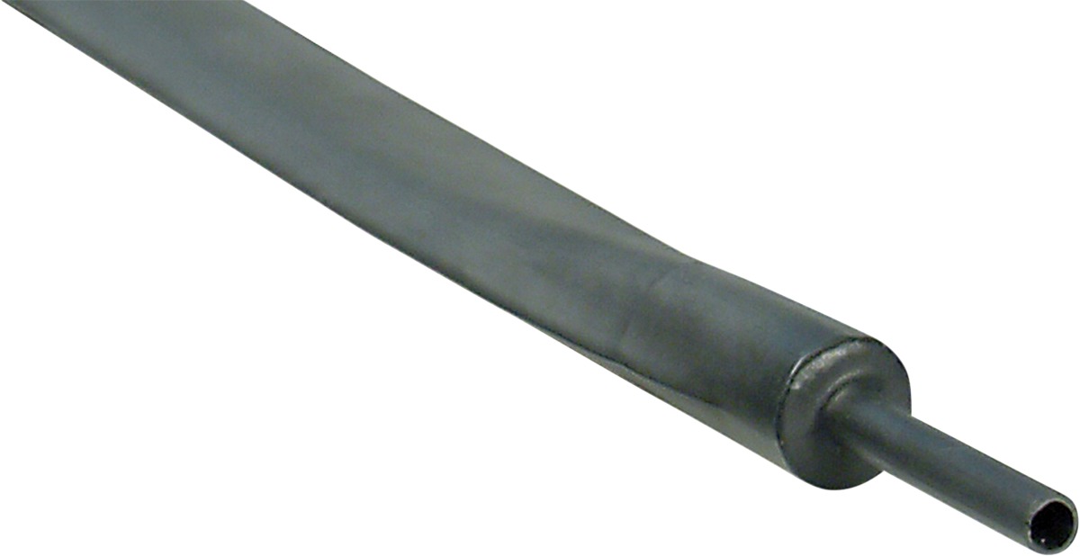 DEI Hi-Temp Shrink Tubes Black 16.8mm x 4ft - 16.8mm x 4ft polyolefin heat shrink tubing, Black - Click Image to Close