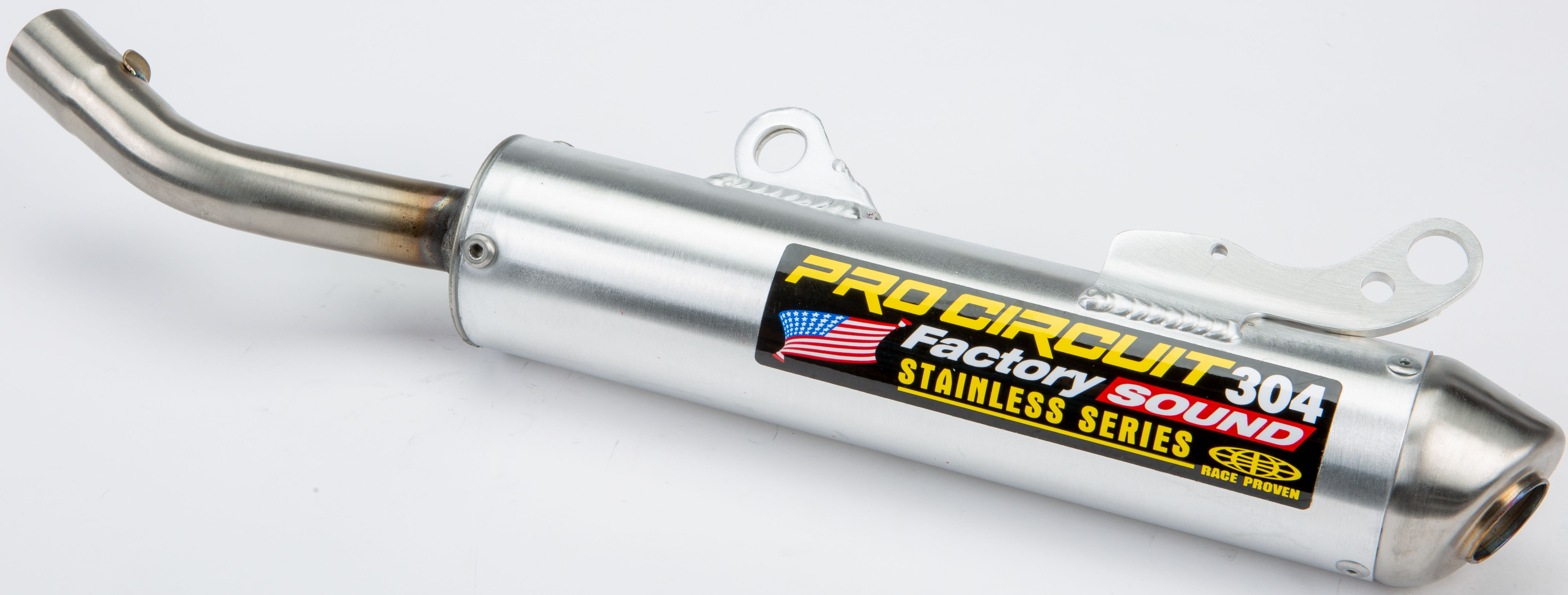 304 Aluminum Slip On Exhaust Silencer - For 02-03 Honda CR250R - Click Image to Close