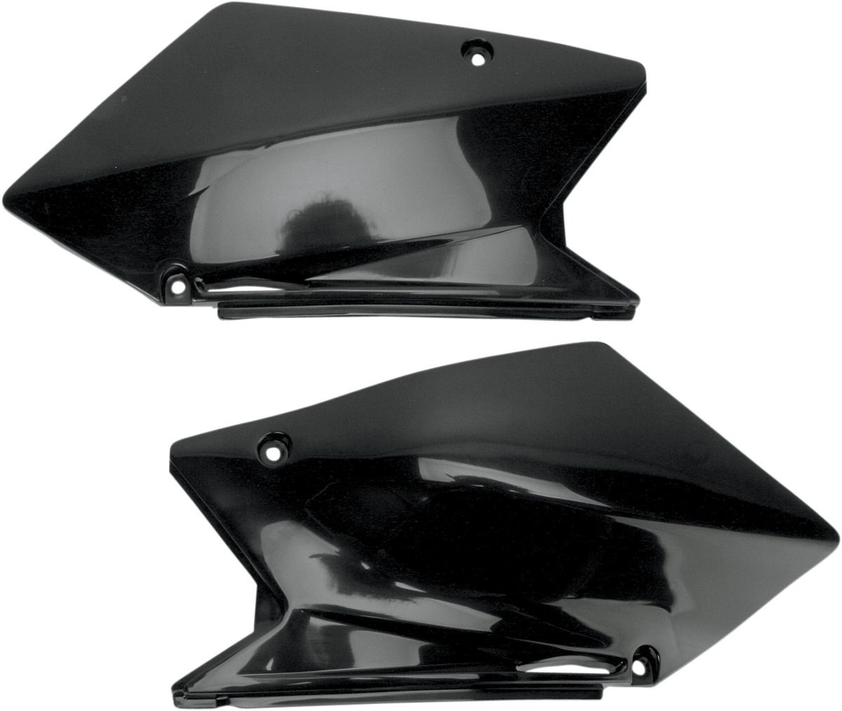 UFO Side Panels Black For Suzuki RMZ450 - Black side panels For Suzuki RMZ450 - Click Image to Close