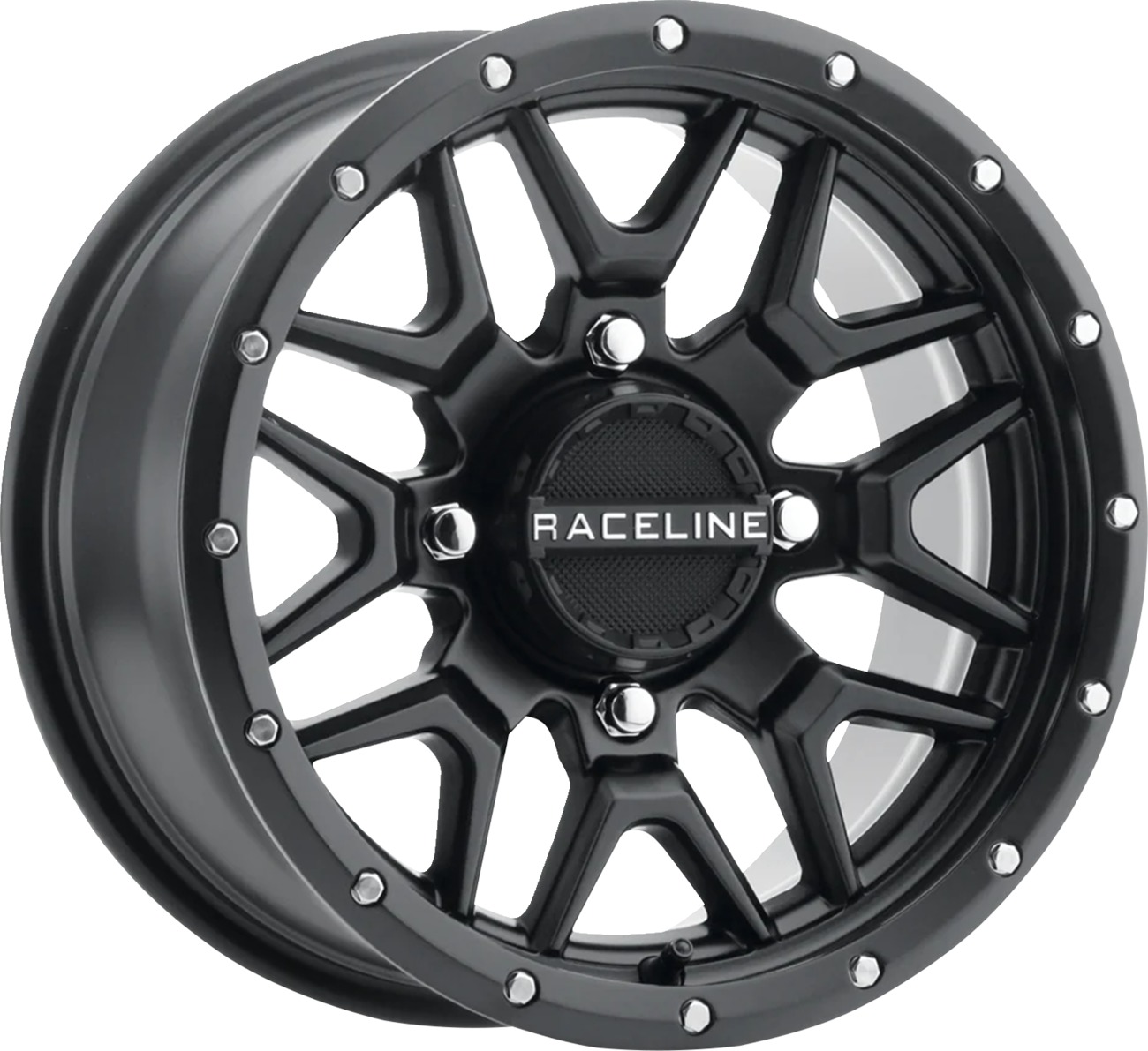 Raceline Krank Satin Black 15x7 4x137 +10mm Wheel - 15x7 4x137 +10mm Satin Black For ATV/UTV models - Click Image to Close