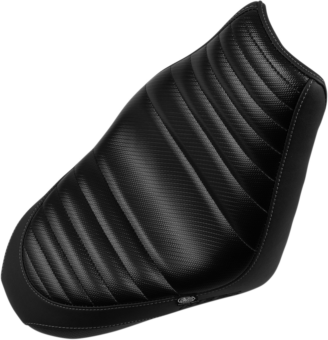 Signature Series Tuck and Roll Carbon Fiber Solo Seat Low&Back - For 15-21 Indian Scout - Click Image to Close