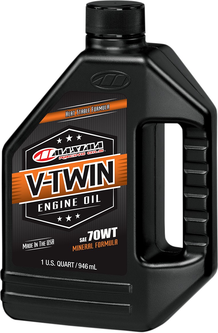 Maxima V-Twin Mineral 70WT Engine Oil - 1 Qt - Click Image to Close