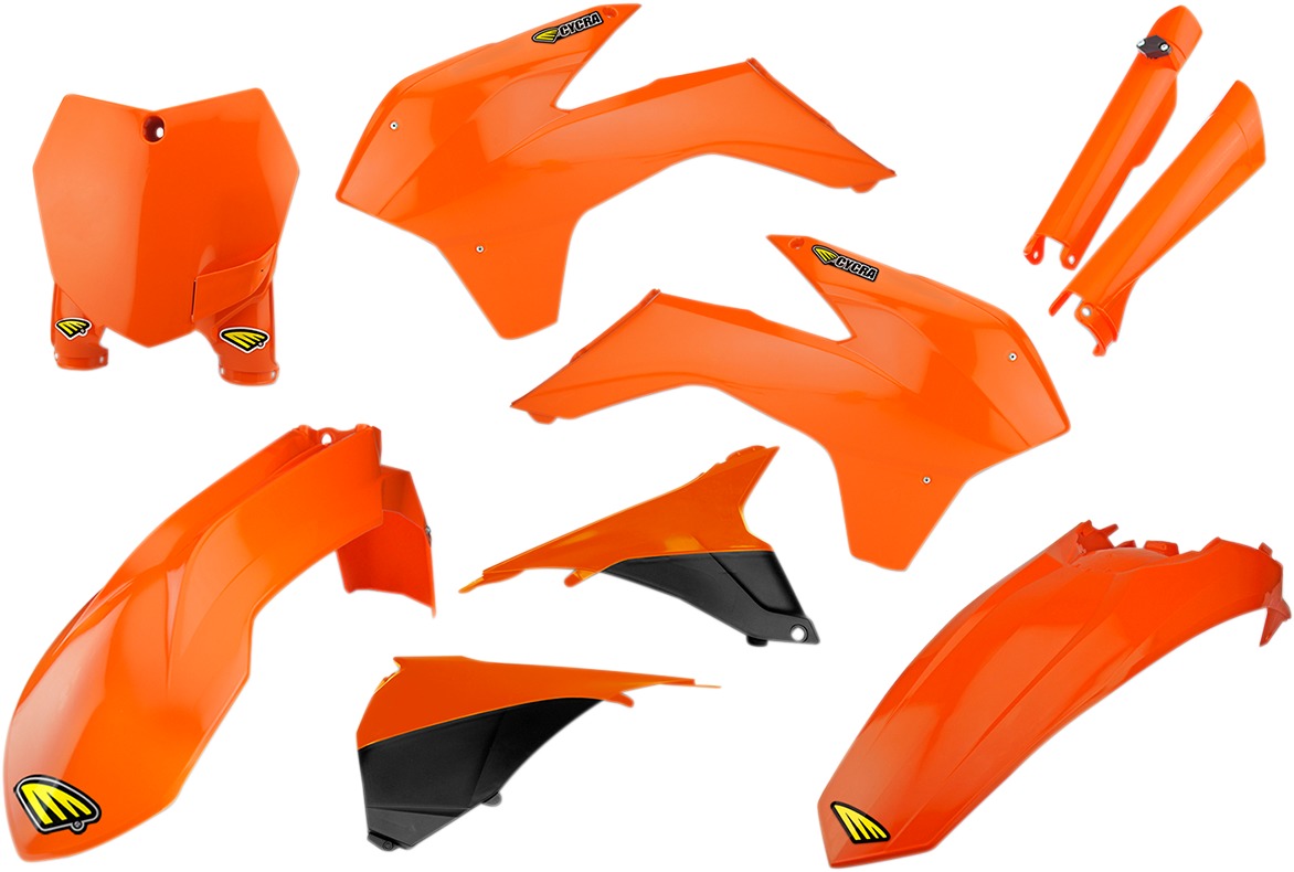 Cycra Complete Powerflow Body Kit - Orange Fits KTM - Click Image to Close