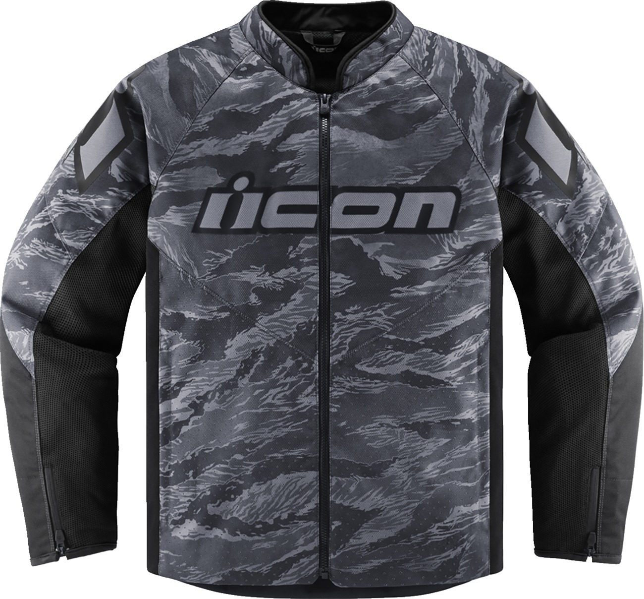 ICON Hooligan CE Tigersblood Jacket XL Gray/Black Men's - Men's sport fit riding jacket - Click Image to Close
