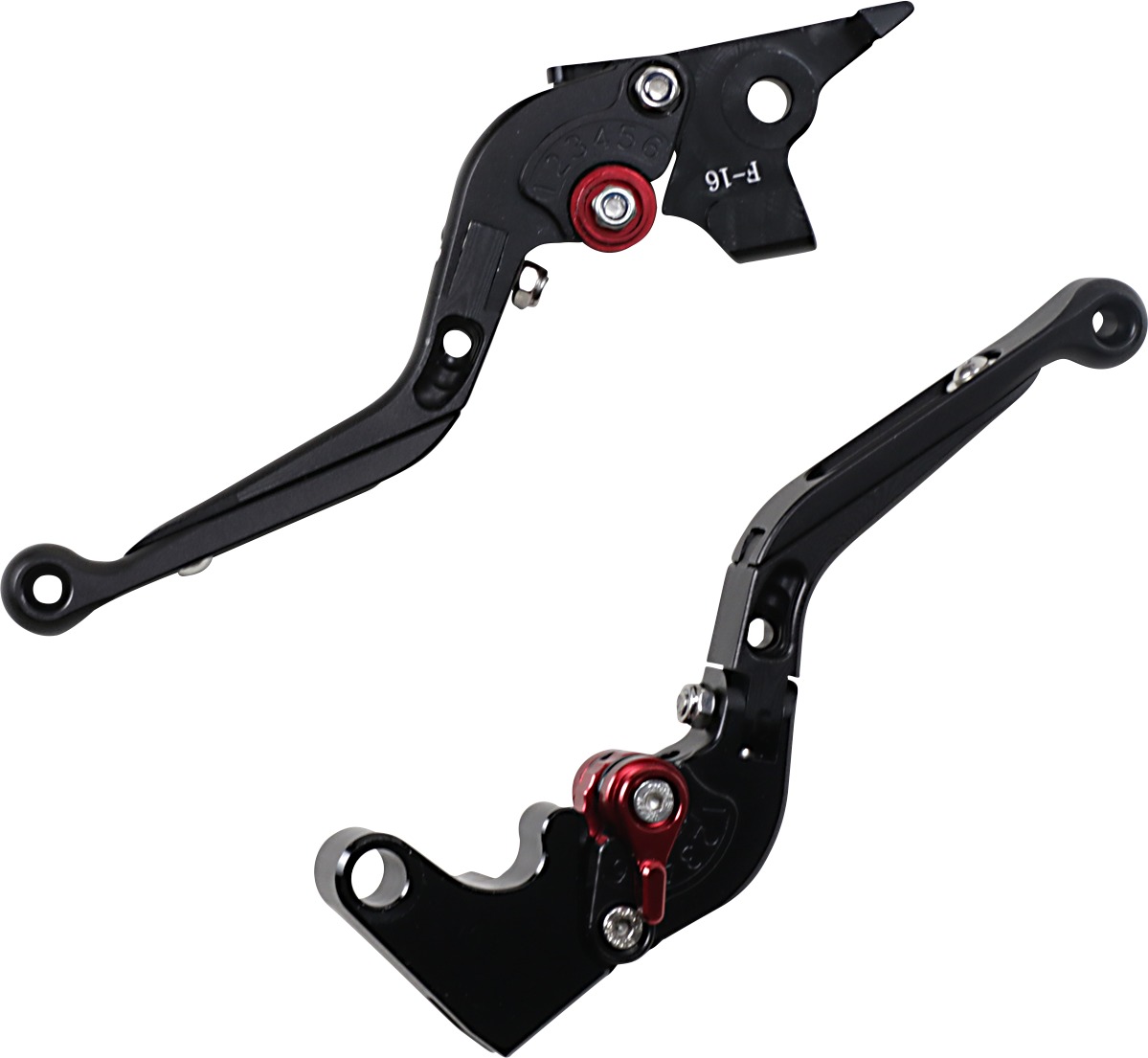 MGP Aluminum Mechanical Brake/Clutch Lever Set - Black - For 14-17 Yamaha FZ-07 - Click Image to Close