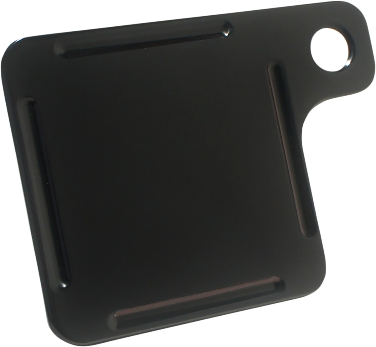 Joker Machine License Plate Inspection Tag 6061 Billet Aluminum Black - Inspection tag holder for 2-3/4in square sticker - Click Image to Close