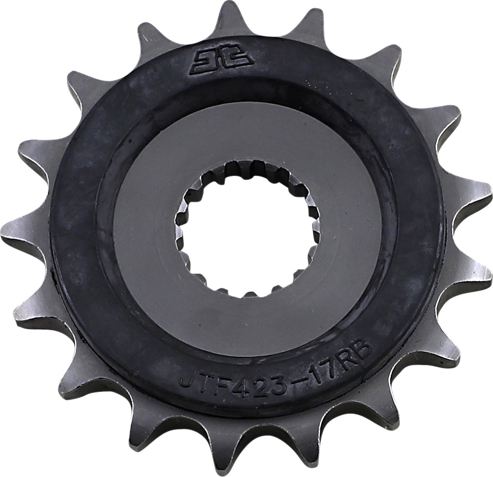 Front Steel Countershaft Sprocket w/ Rubber Damper - 17 Tooth 530 - Click Image to Close