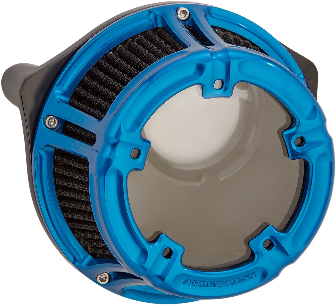 Arlen Ness Method Clear Sucker Air Cleaner Kit - Blue - Click Image to Close