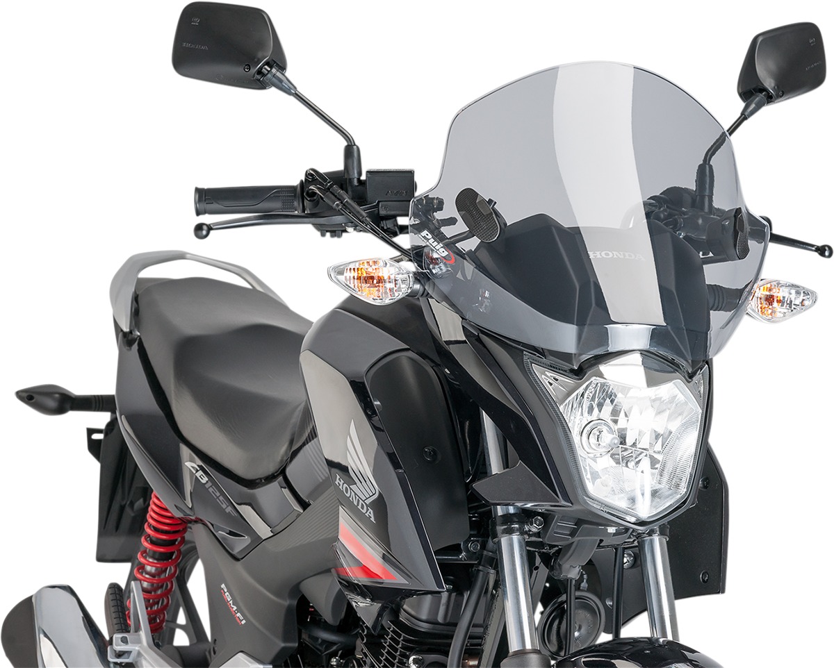 Trend Universal Smoke Windscreen - for Naked Bikes - Click Image to Close