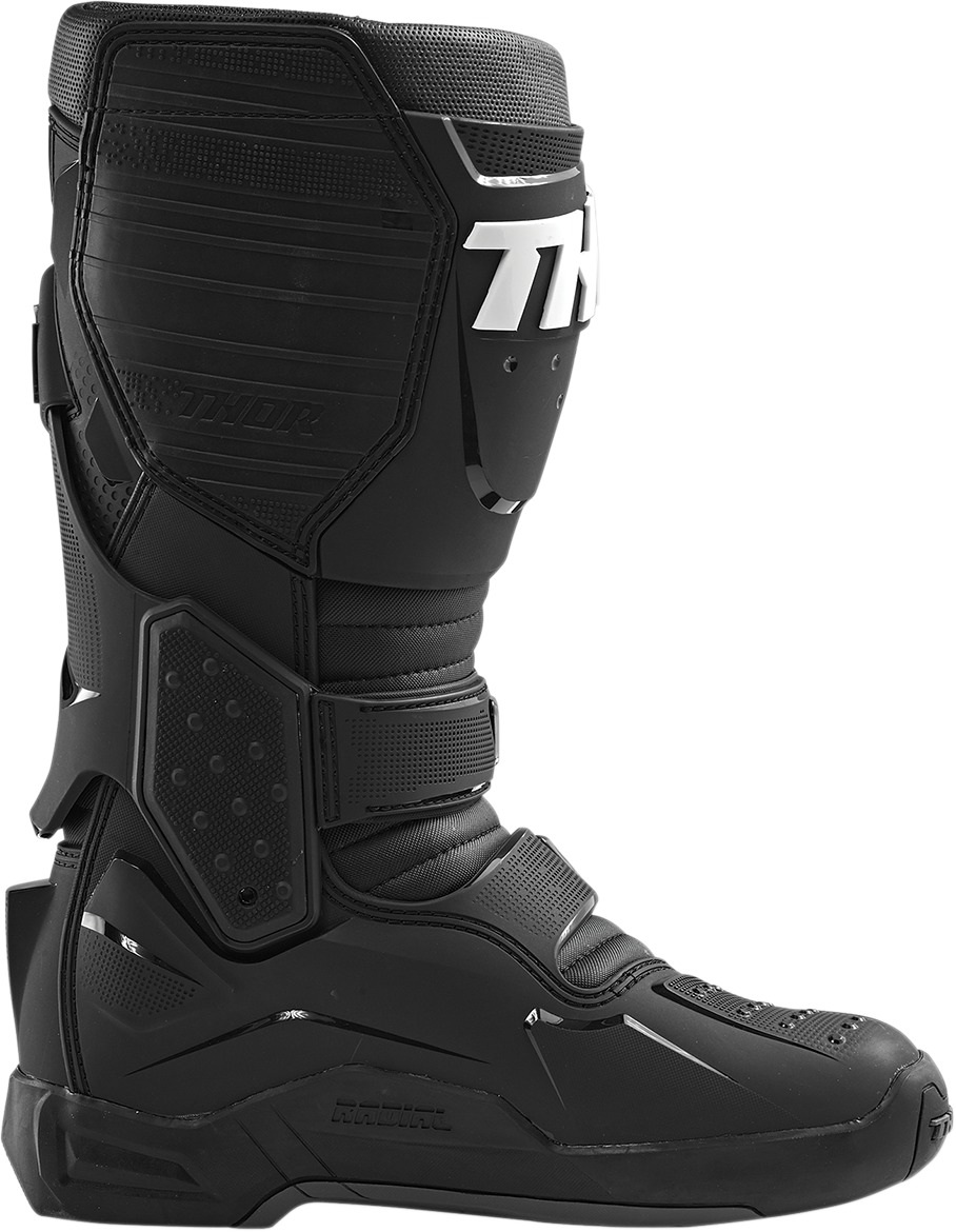 Radial Dirt Bike Boots - Black Men's Size 10 - Click Image to Close