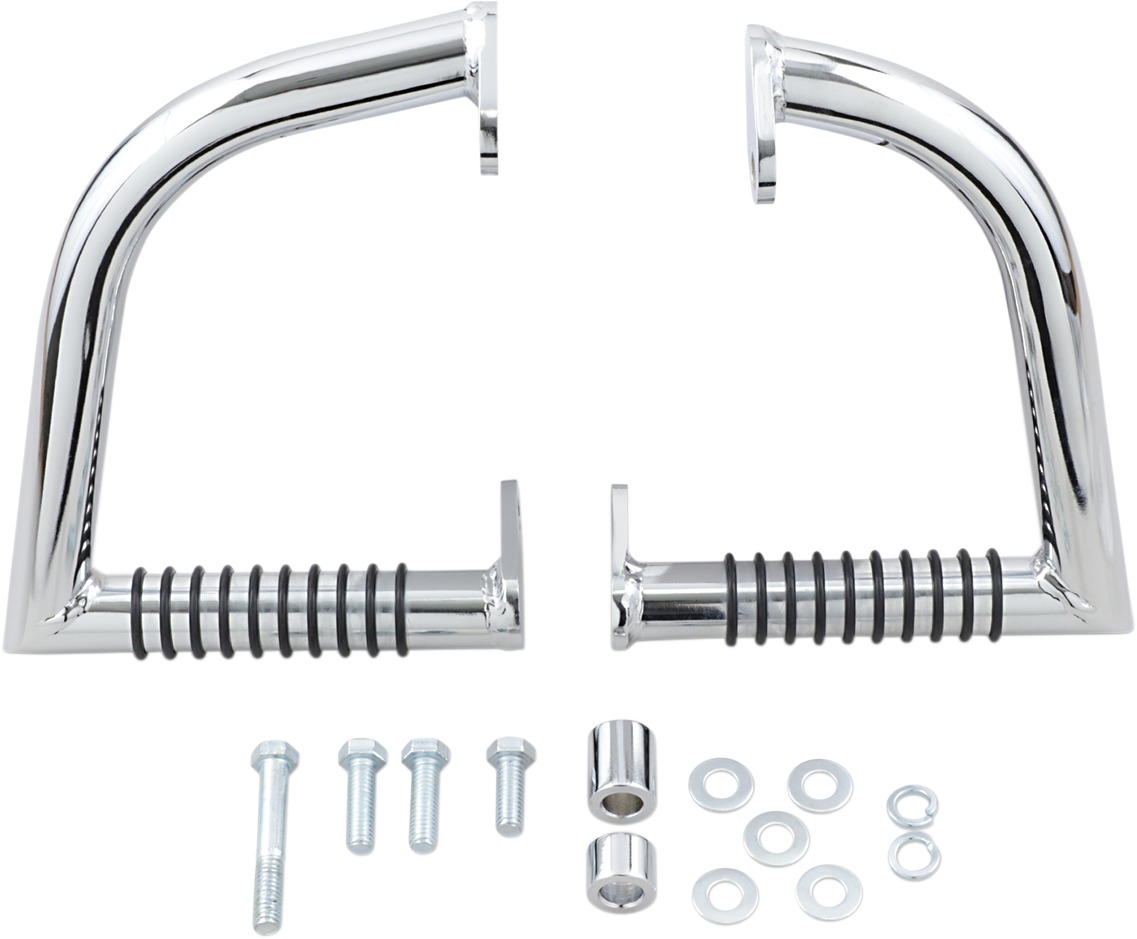 Linbar Rear Engine Guard Chrome - For 96-17 Harley Softail - Click Image to Close