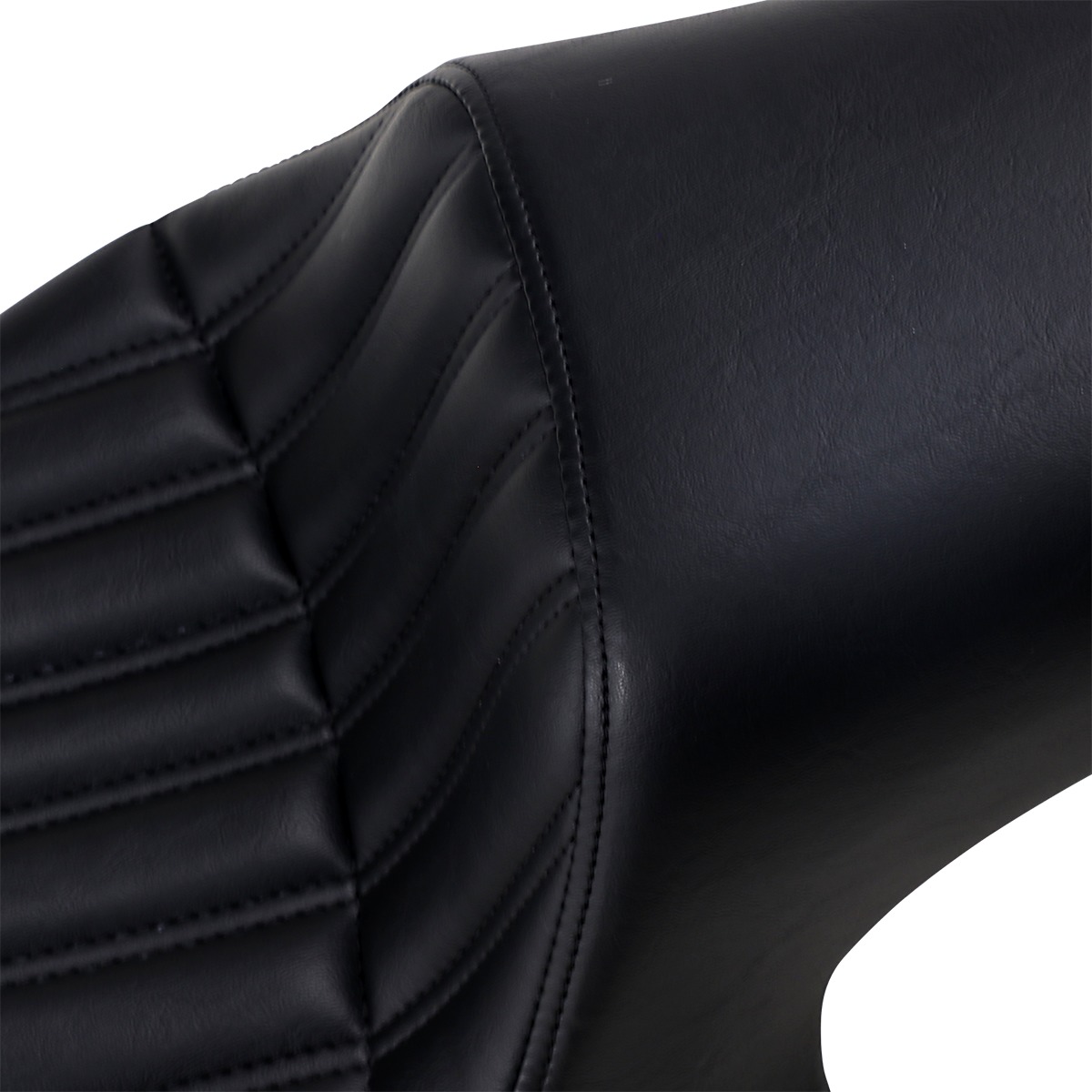 Profiler Knuckle Vinyl 2-Up Seat Black Gel - For 13-20 Yamaha XVS950 Bolt - Click Image to Close