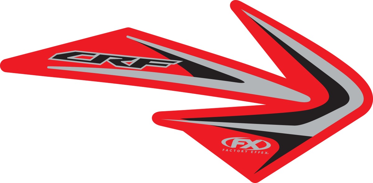 Factory Look Tank / Shroud Graphics - 2012 Style - For Honda CRF250R CRF450R - Click Image to Close