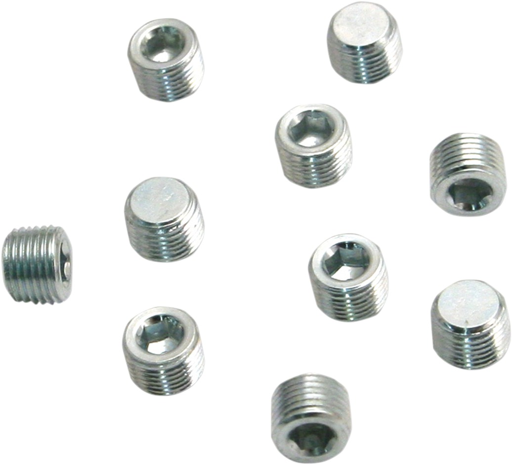 S&S Cycle 1/8-27 NPTF x .188in Oil Pump Pipe Plug 10 Pack For Harley, Buell - Oil pump pipe plug 10 pack For Harley and Buell - Click Image to Close