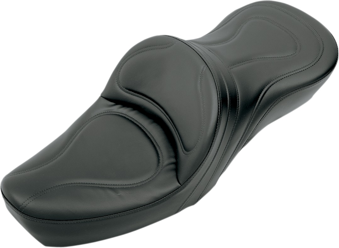 Saddlemen Explorer Seat Black for Harley-Davidson Sportster - 2-up seat for Harley Sportster models - Click Image to Close