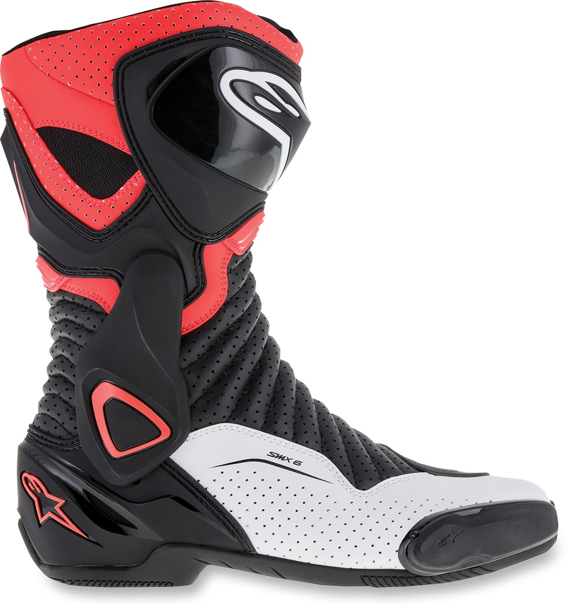 SMX-6v2 Vented Street Riding Boots Black/Red/White US 4 - Click Image to Close