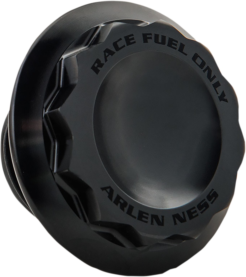 Arlen Ness 12 Point Gas Cap Black - Click Image to Close