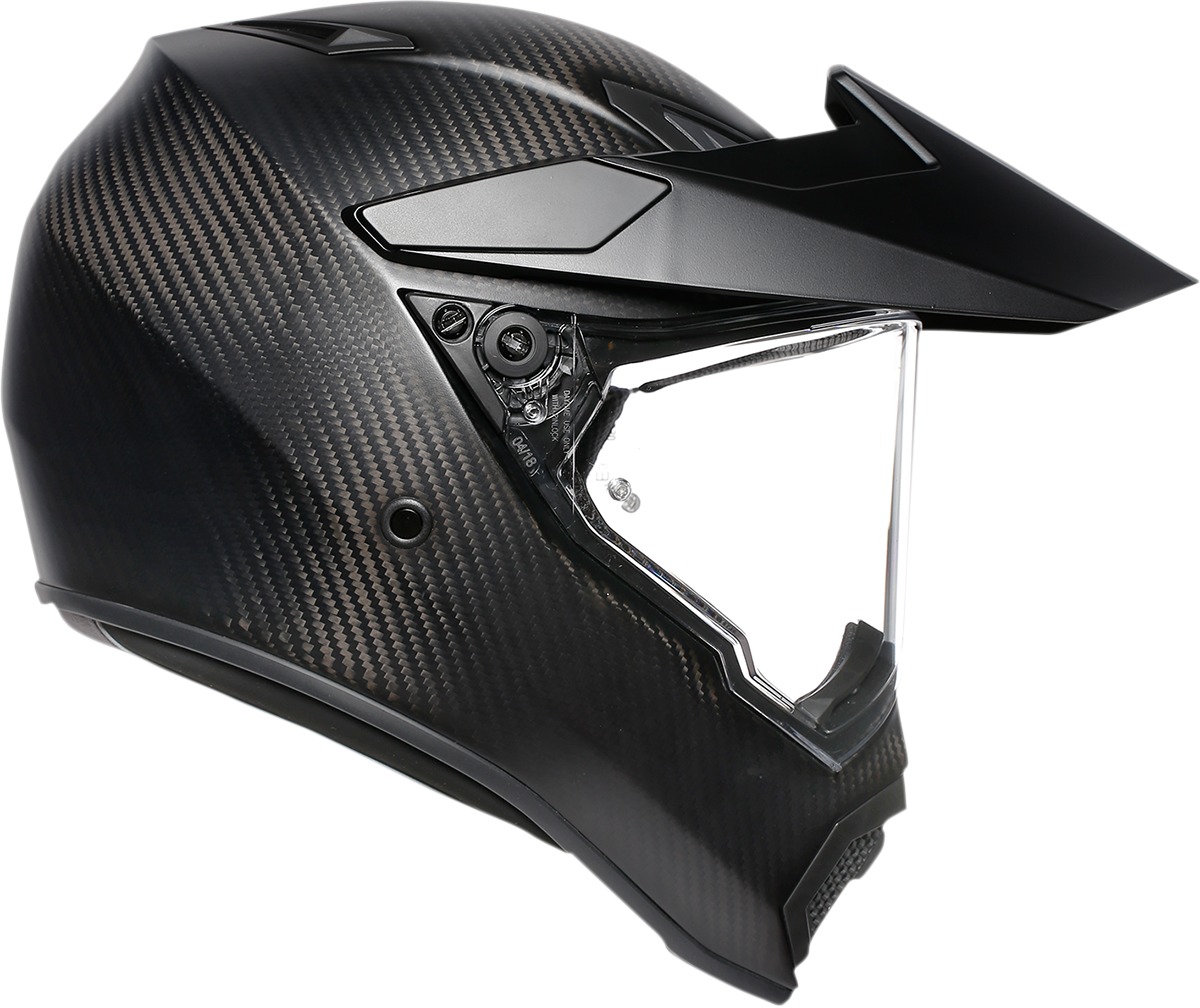 AX9 Full Face Offroad Helmet Matte Carbon Black Medium/Large - Click Image to Close