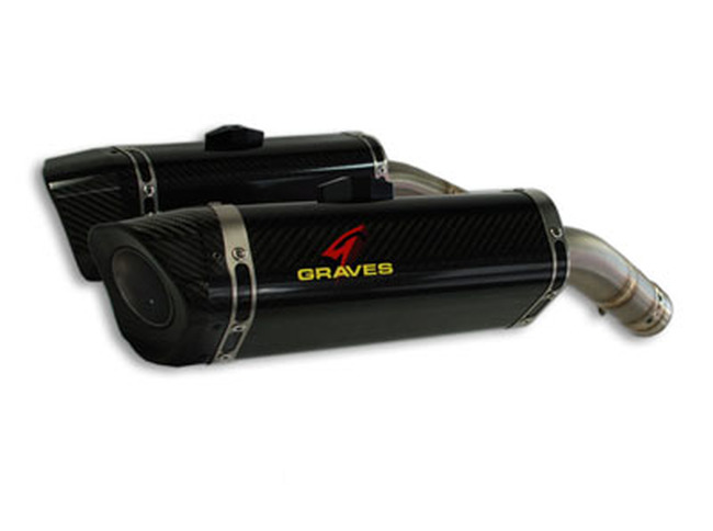 Carbon Fiber Dual Slip On Exhaust 09-14 R1 - Click Image to Close