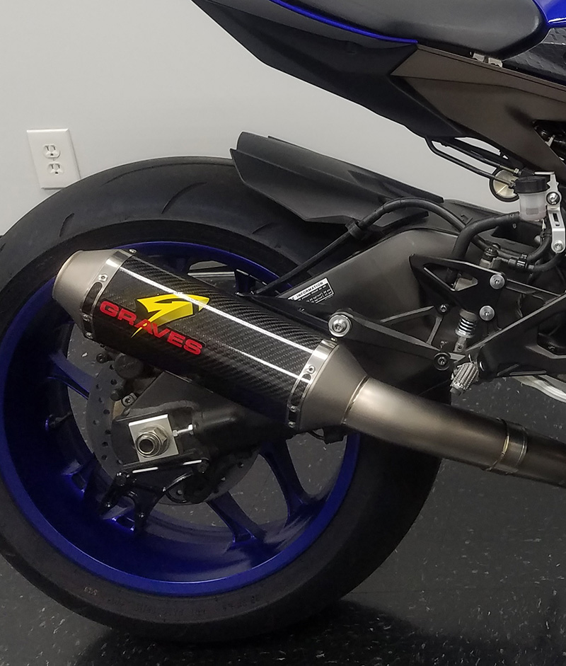 Yamaha R1 Full Titanium Exhaust System with Carbon 265mm Silencer - Click Image to Close