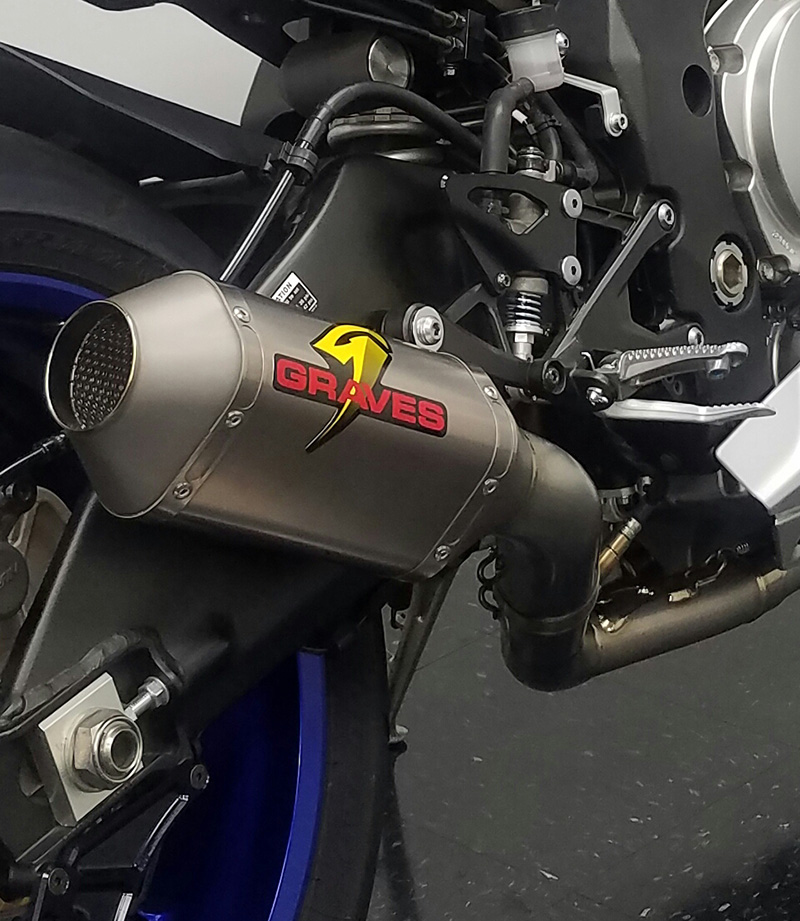 Yamaha R1 Full Titanium Exhaust System with Titanium 200mm Silencer - Click Image to Close